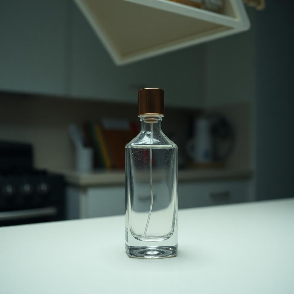 Raw smartphone reference photo of a perfume bottle